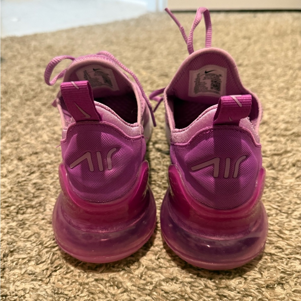 Nike Women’s or Kids Air Max 270 Pink/Purple Running Sneakers EUC - Picture 3 of 7